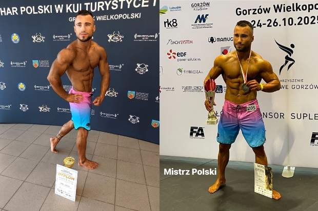 Kulturysta z Łukowa Śląskiego mistrzem Polski!