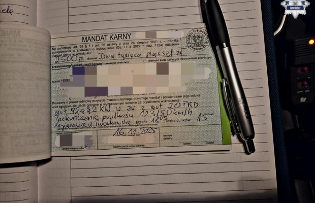 2500 złotych mandatu, a to dopiero początek konsekwencji