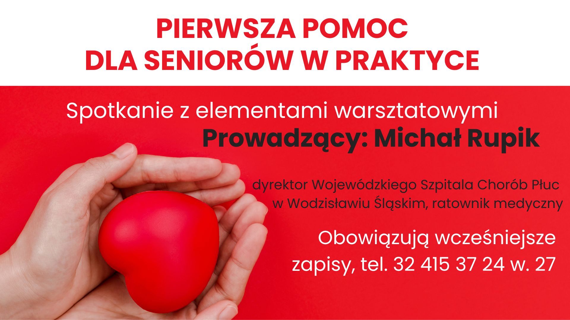 Pierwsza pomoc dla seniorów – zapisy trwają