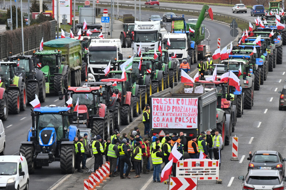 Protest rolników w Krapkowicach