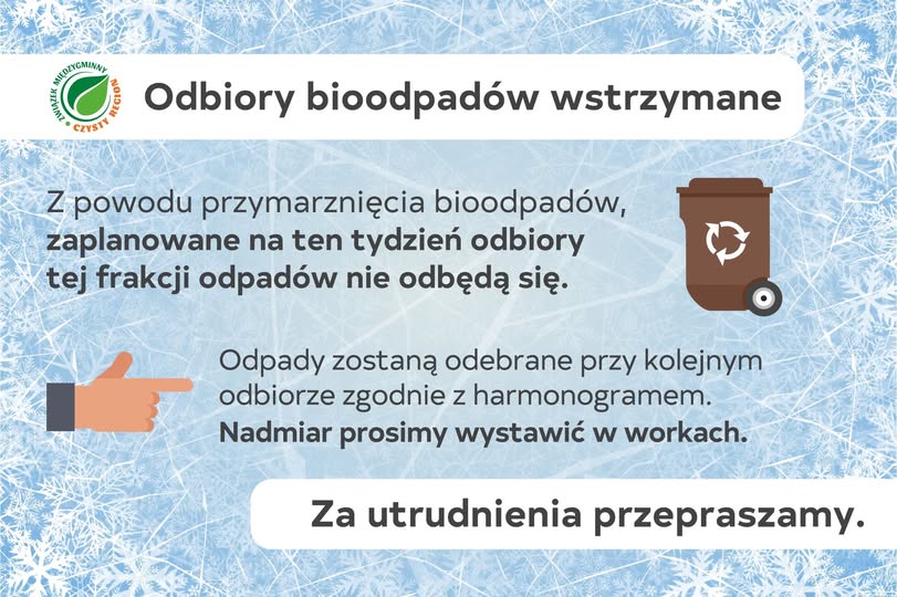 Odbiory odpadów wstrzymane