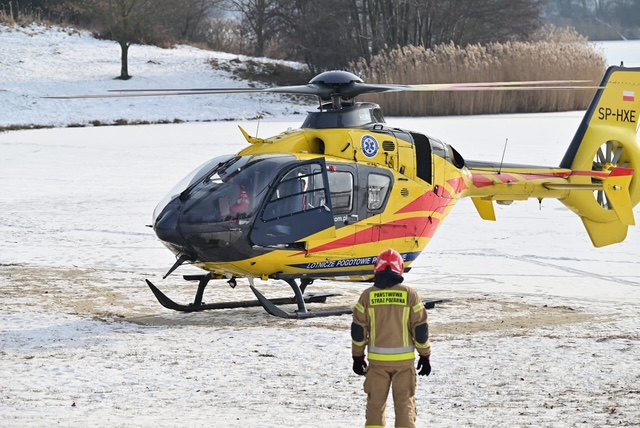 Wypadek na zamarzniętym akwenie