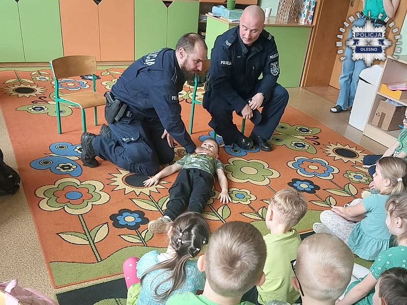 Wyjątkowego spotkania z policjantami w Oleśnie