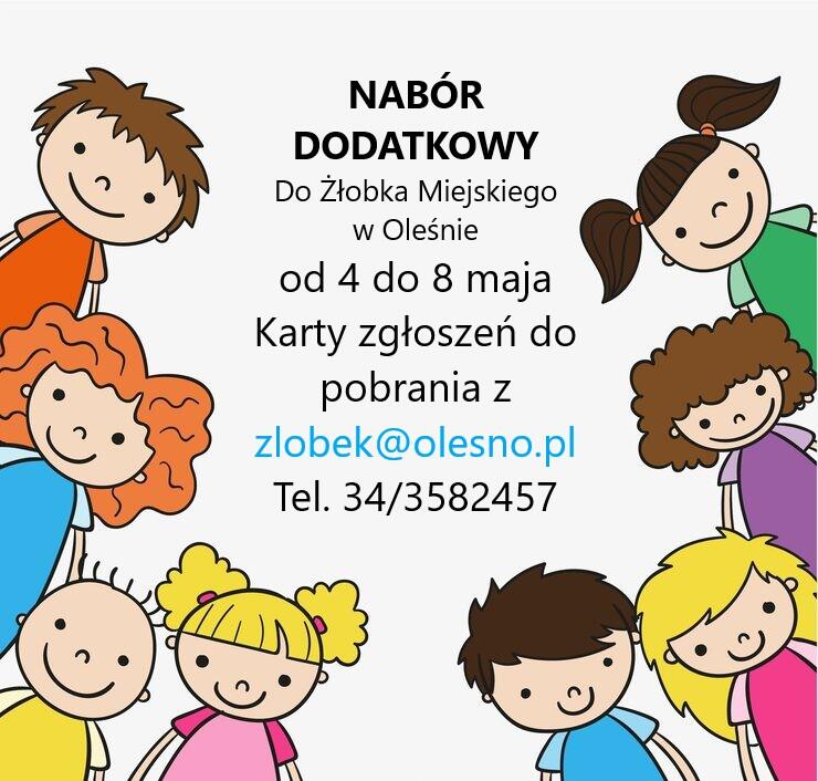 Dodatkowy nabór do żłobka w Oleśnie