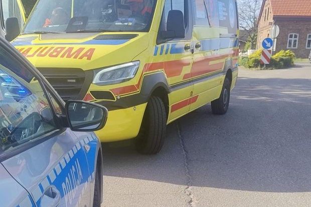 Kolizja hulajnogi z osobówką w Czyżowicach