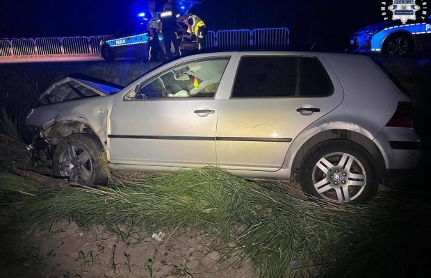 Na podwójnym gazie spowodował wypadek!