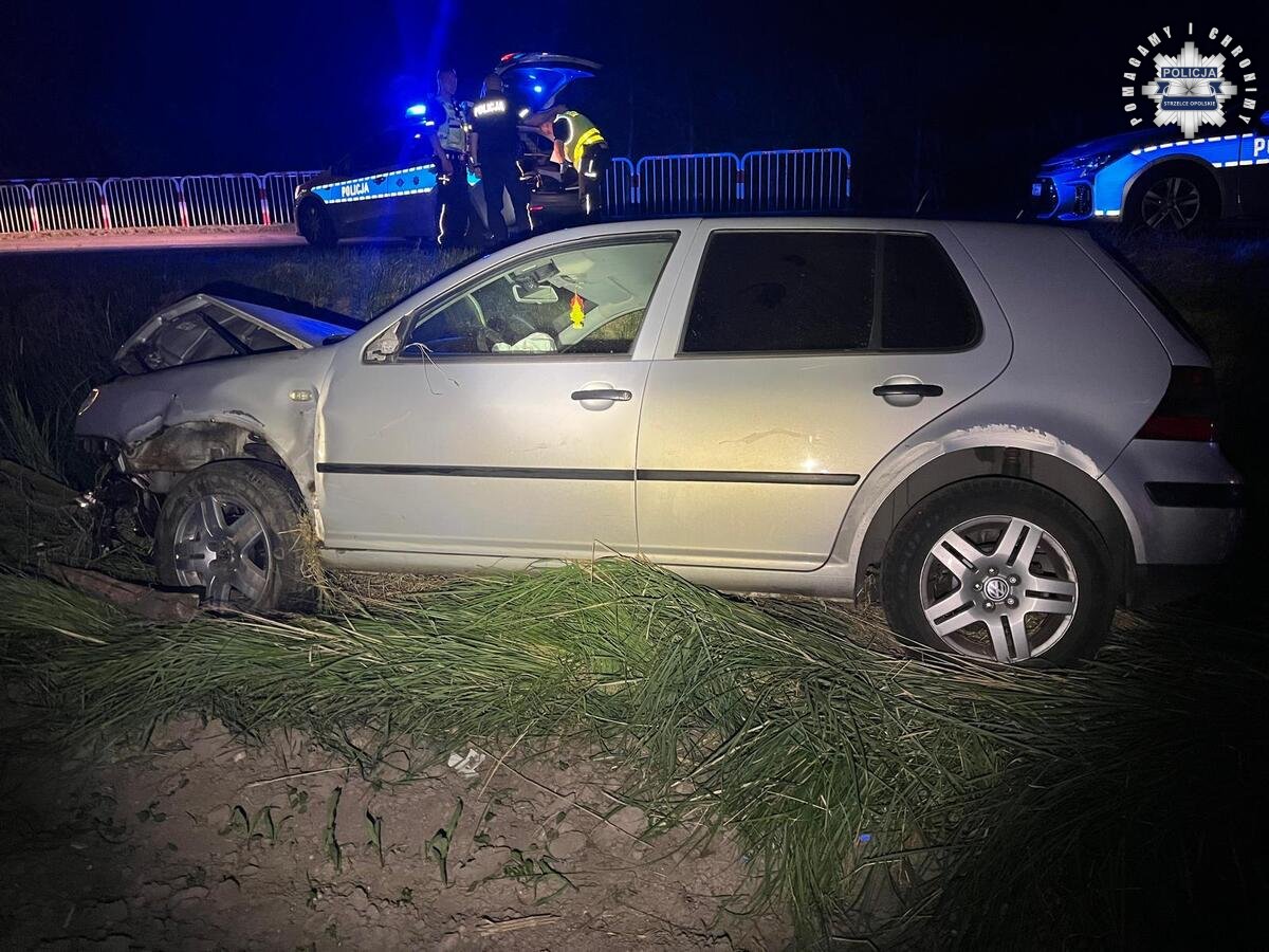 Na podwójnym gazie spowodował wypadek!