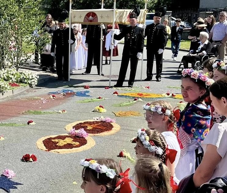 Procesja Bożego Ciała w Brzeziu