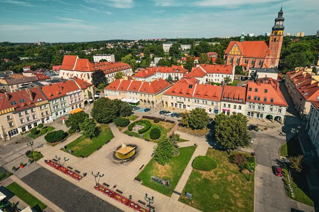 Punkt informacji na wodzisławskim rynku